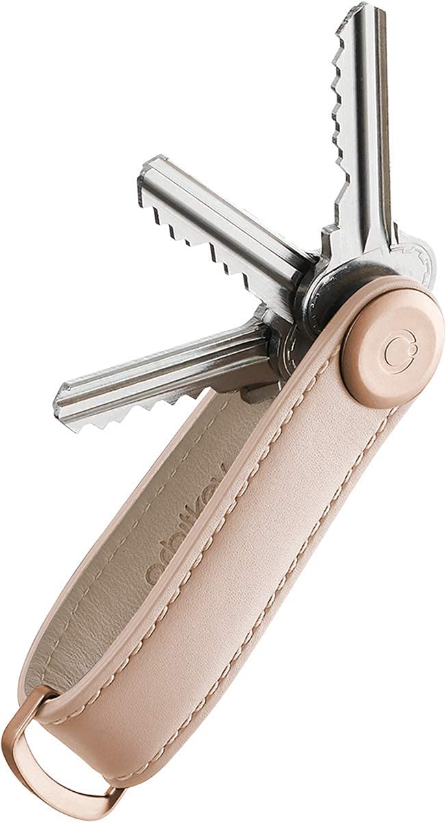 Orbitkey - Leather Key Organiser - Blush/Blush