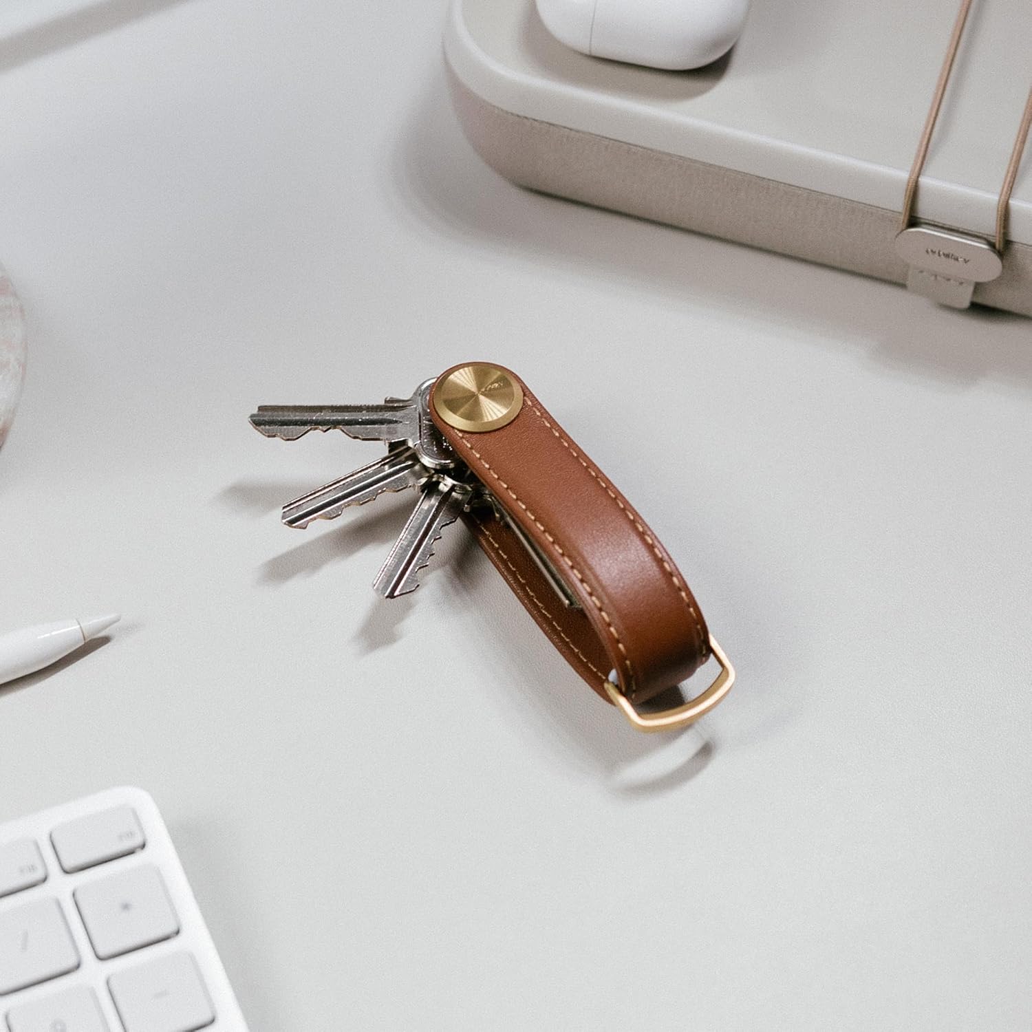 Orbitkey - Key Organiser Pro Leather - Cedar