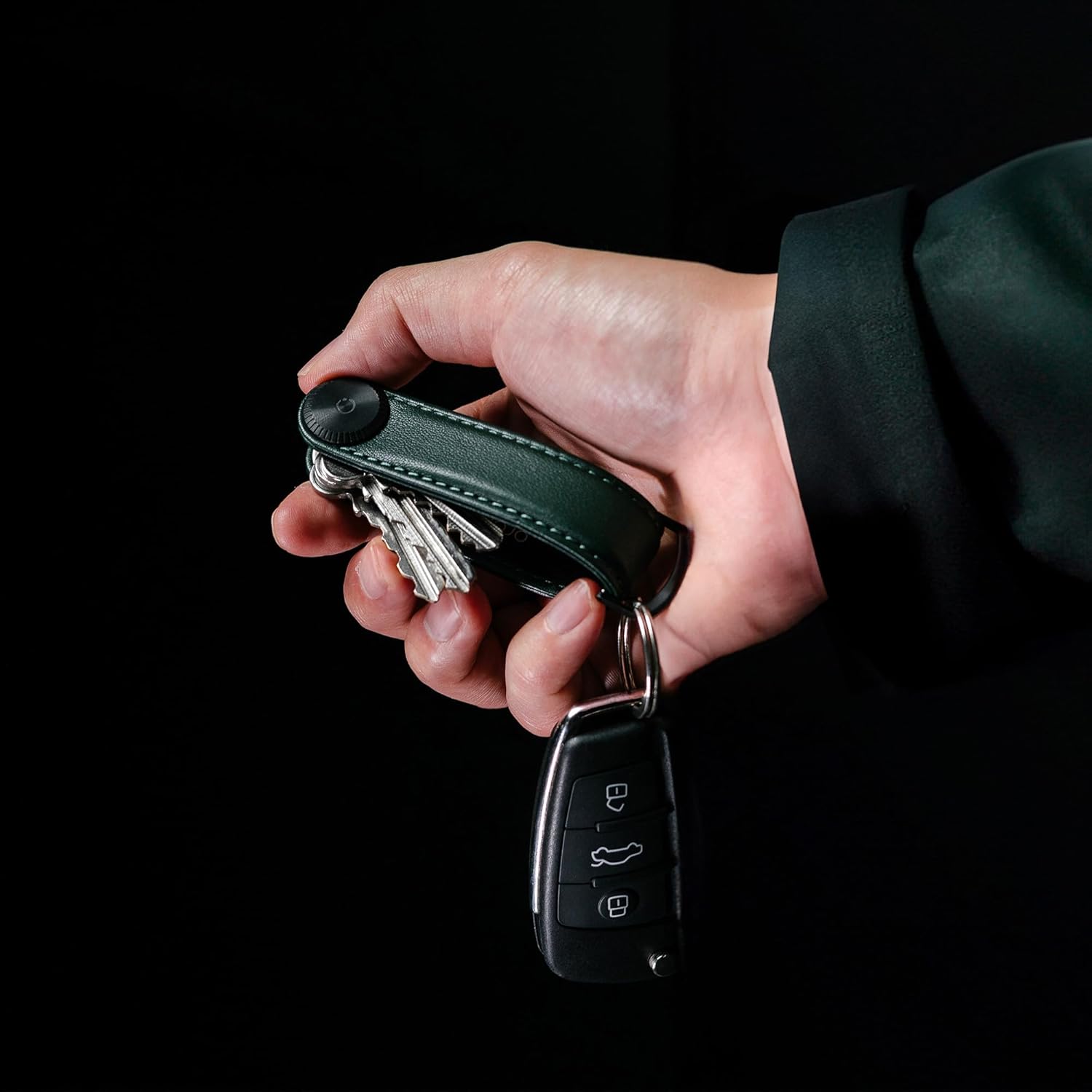 Orbitkey - Key Organiser Pro Leather - Evergreen