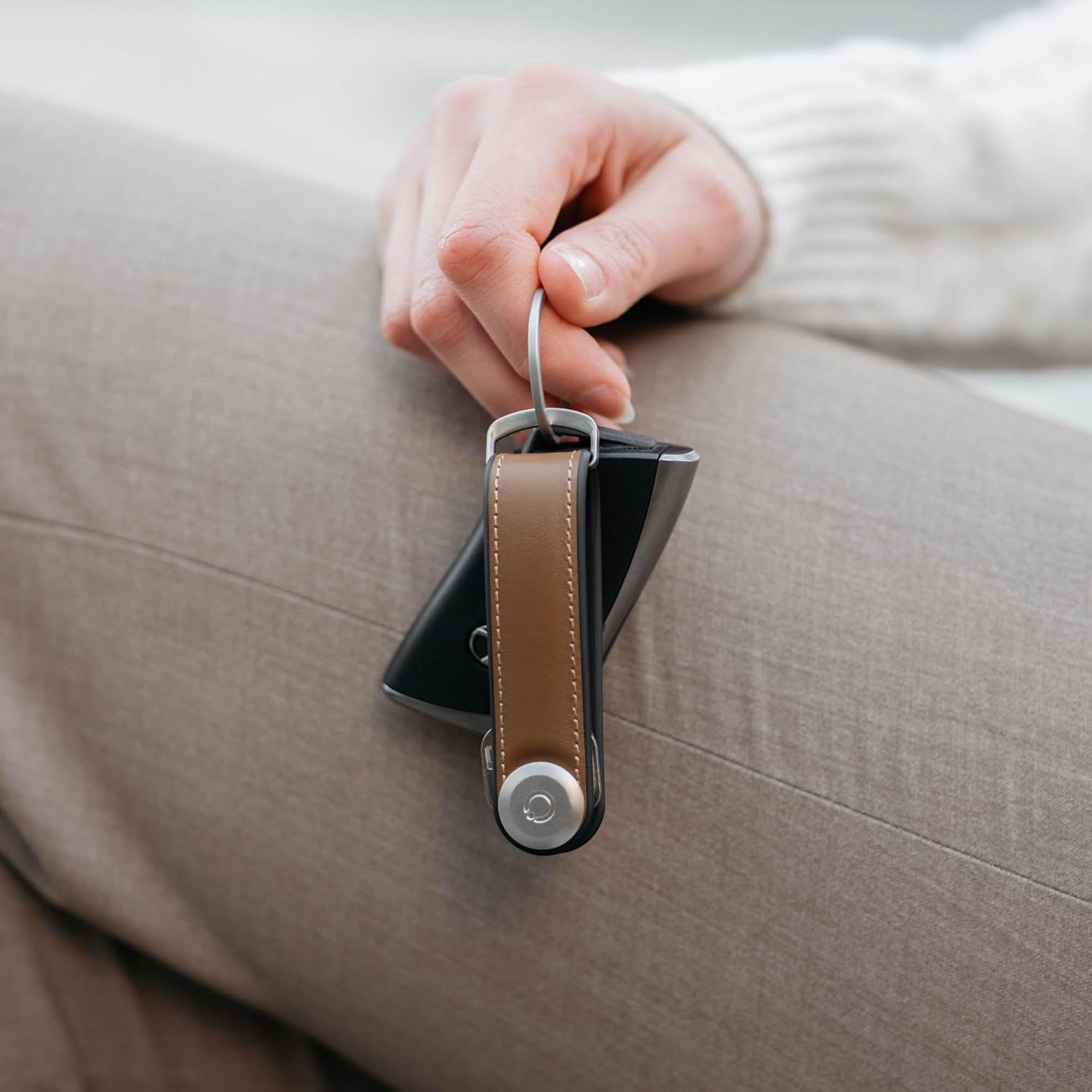Orbitkey - Hybrid Leather Key Organiser - Acorn
