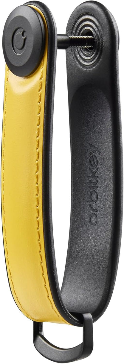 Orbitkey - Hybrid Leather Key Organiser - Solar Yellow