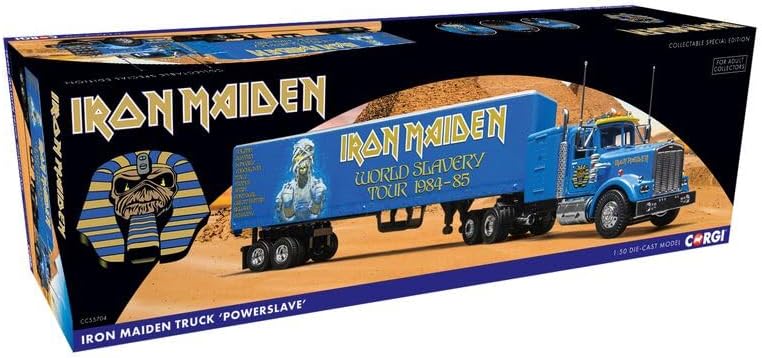 Corgi CC55704 Heavy Metal Iron Maiden, Powerslave Lorries and Trucks, Blue