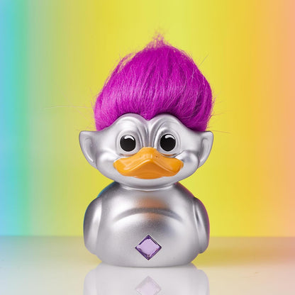 TUBBZ - Good Luck Trolls - Silver Troll with Purple Hair (1st Edition)
