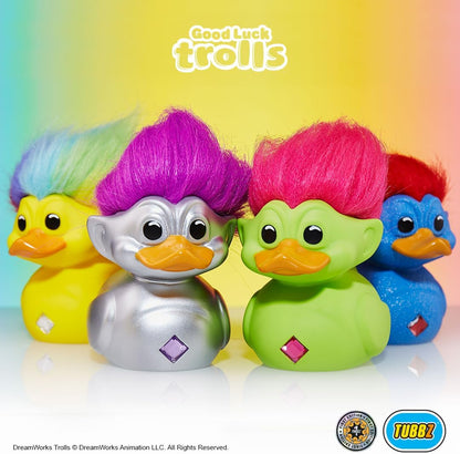 TUBBZ - Good Luck Trolls - Silver Troll with Purple Hair (1st Edition)