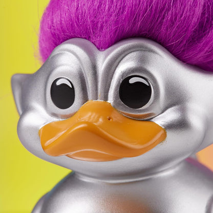TUBBZ - Good Luck Trolls - Silver Troll with Purple Hair (1st Edition)