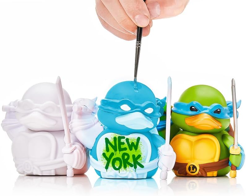 TUBBZ DIY Heimwerken Male deinen eigenen Leonardo-Sammel-Vinyl-Gummientenfigur - Offizielles TMNT Merchandise - Kinderaktivität Comic-Buch, TV