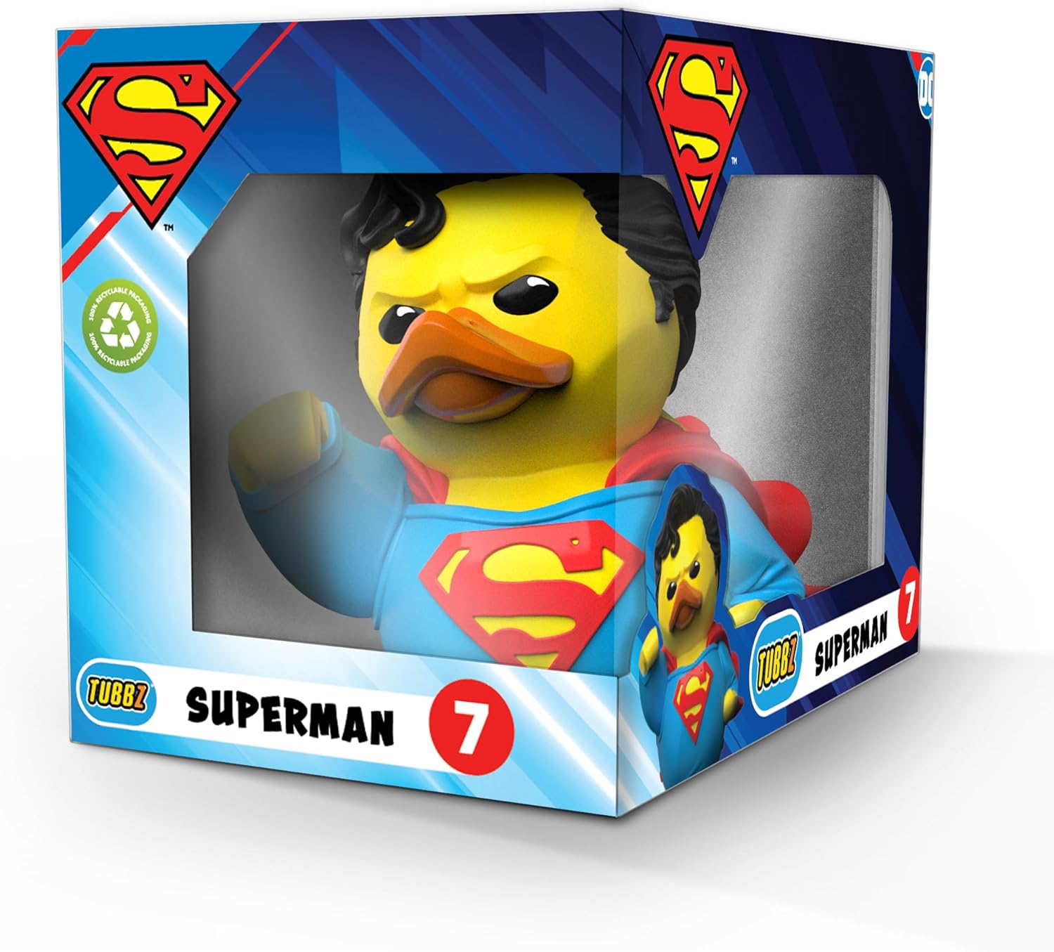 TUBBZ Boxed Edition Superman Collectible Vinyl Rubber Duck Figure - Official DC Comics Merchandise - Comics, TV, Movies & Video Games