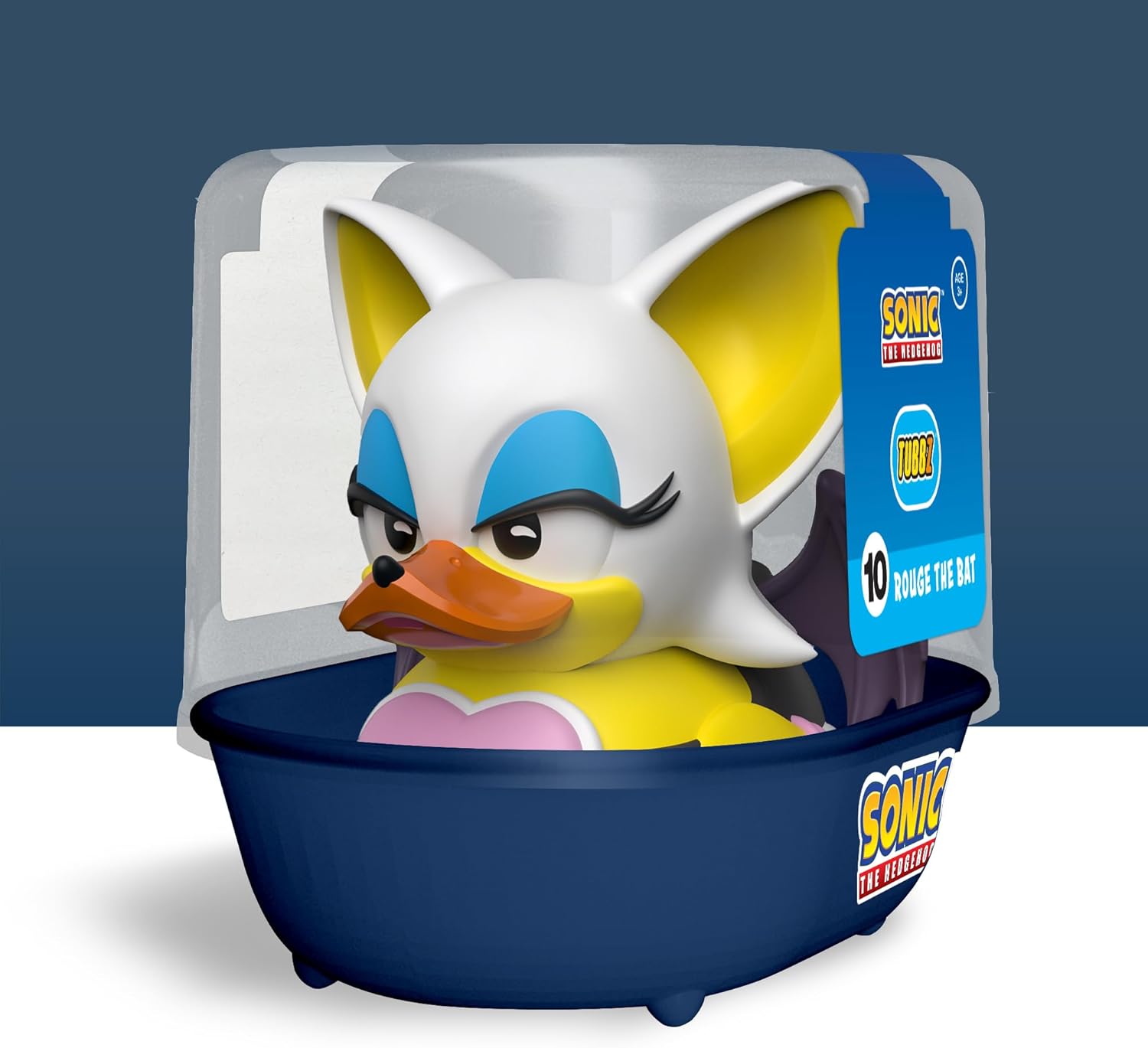 TUBBZ First Edition Rouge The Bat Collectible Vinyl Rubber Duck Figure - Official Sonic the Hedgehog Merchandise - SEGA Movies TV & Video Games