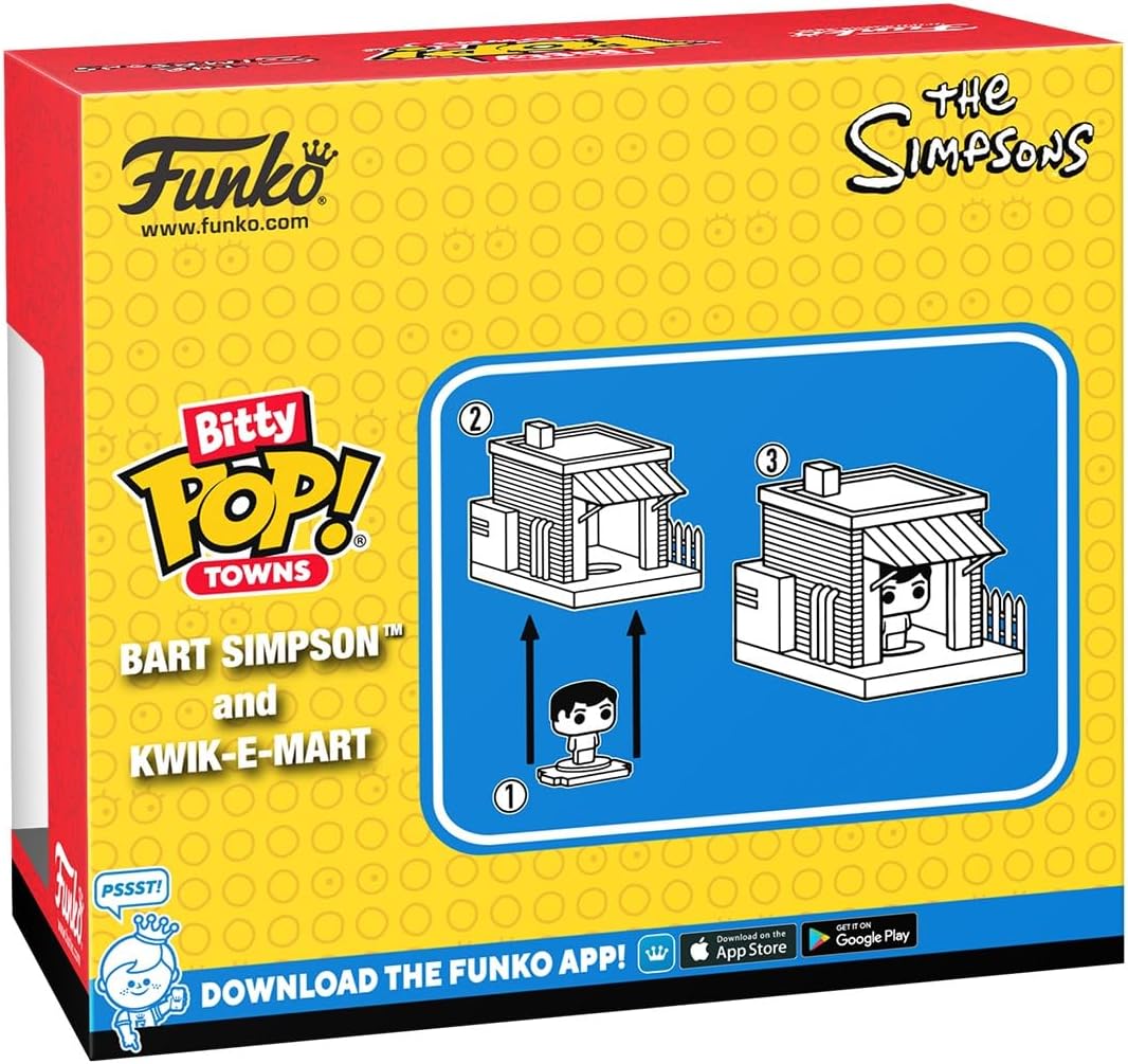 Bitty Pop! Towns Bart Simpson and Kwik-E-Mart