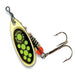 Mepps Mepps Comet Black Fury Chartreuse Dot Size 3