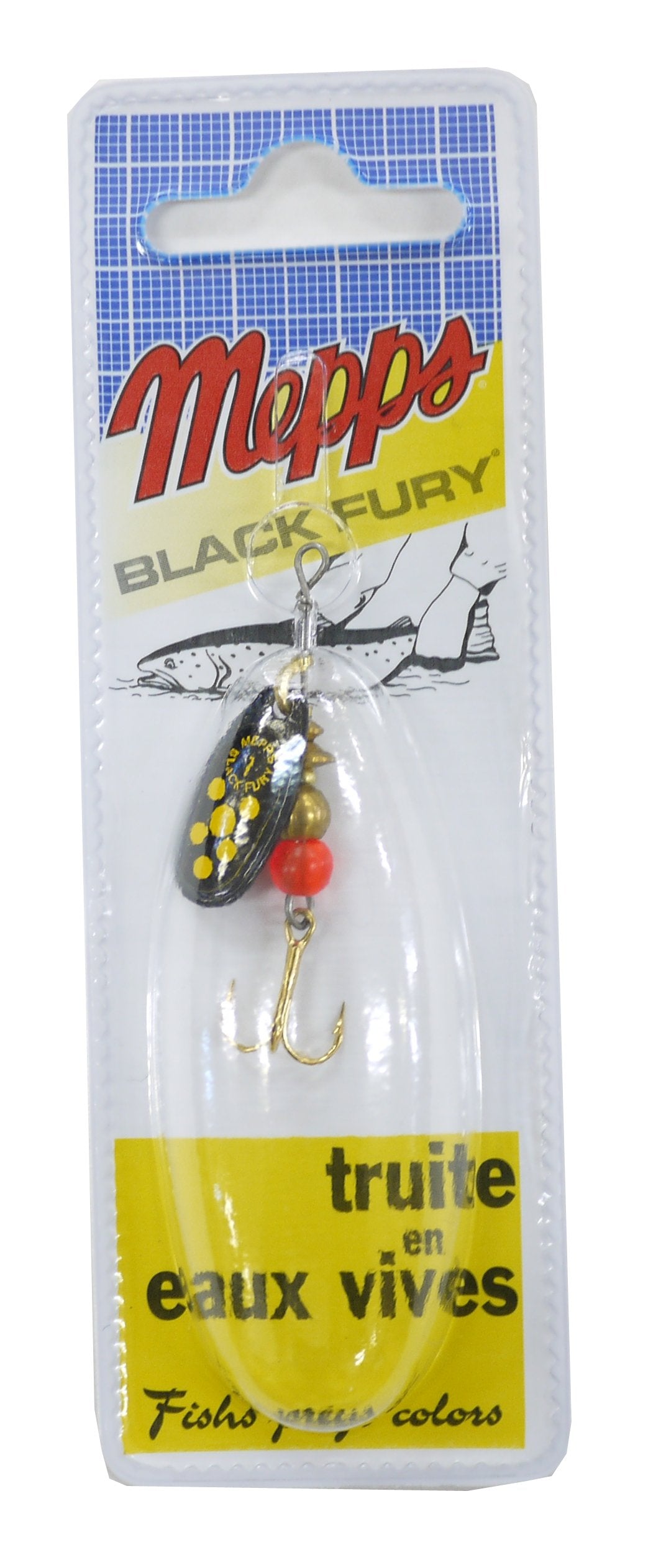 Mepps Mepps Comet BL Fury Yellow Dot SZ1