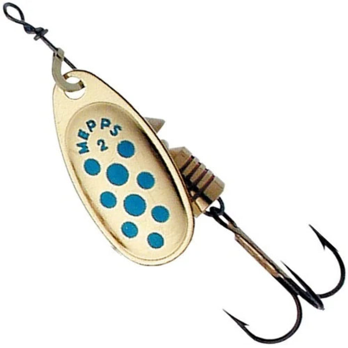 Mepps Mepps Comet Blue Dot Gold Size 4
