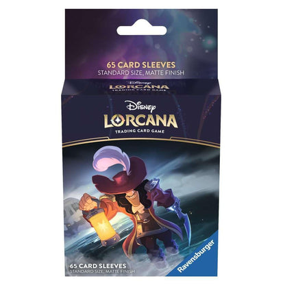 Ravensburger 11098176 Disney Lorcana TCG Trading Game for Adults and Kids Age 8 Years Up-65 Card Sleeves Captain Hook, Blue, Standard Size