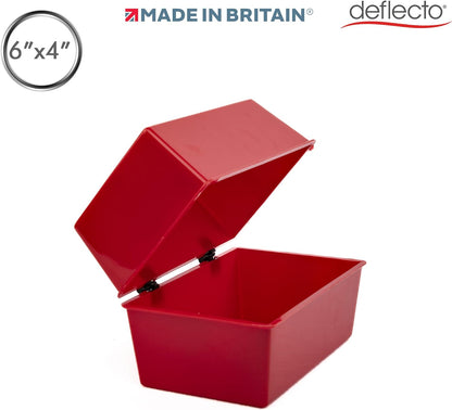 Deflecto Value Size 6 x 4 Index Card Box