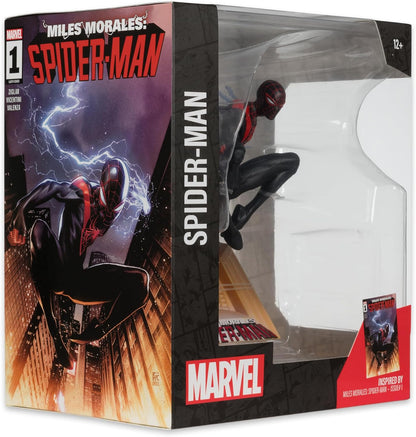 McFarlane Toys - Marvel Spider-Man Sammlerstück im Maßstab 1:10 mit Szene (Miles Morales: Spider-Man #1