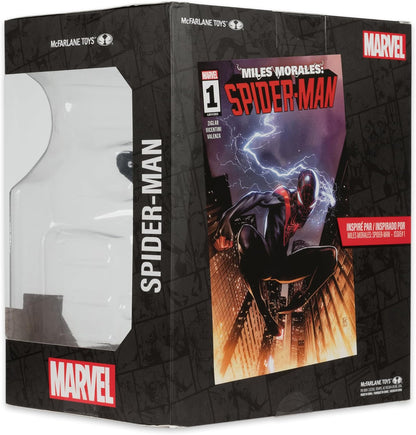 McFarlane Toys - Marvel Spider-Man Sammlerstück im Maßstab 1:10 mit Szene (Miles Morales: Spider-Man #1