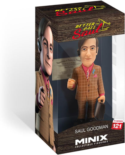 MINIX Bandai Saul Goodman Model | Collectable Saul Goodman Figure From The Better Call Saul TV Series | Bandai Better Call Saul Toys Range | Collect Your Favourite Better Call Saul Figures