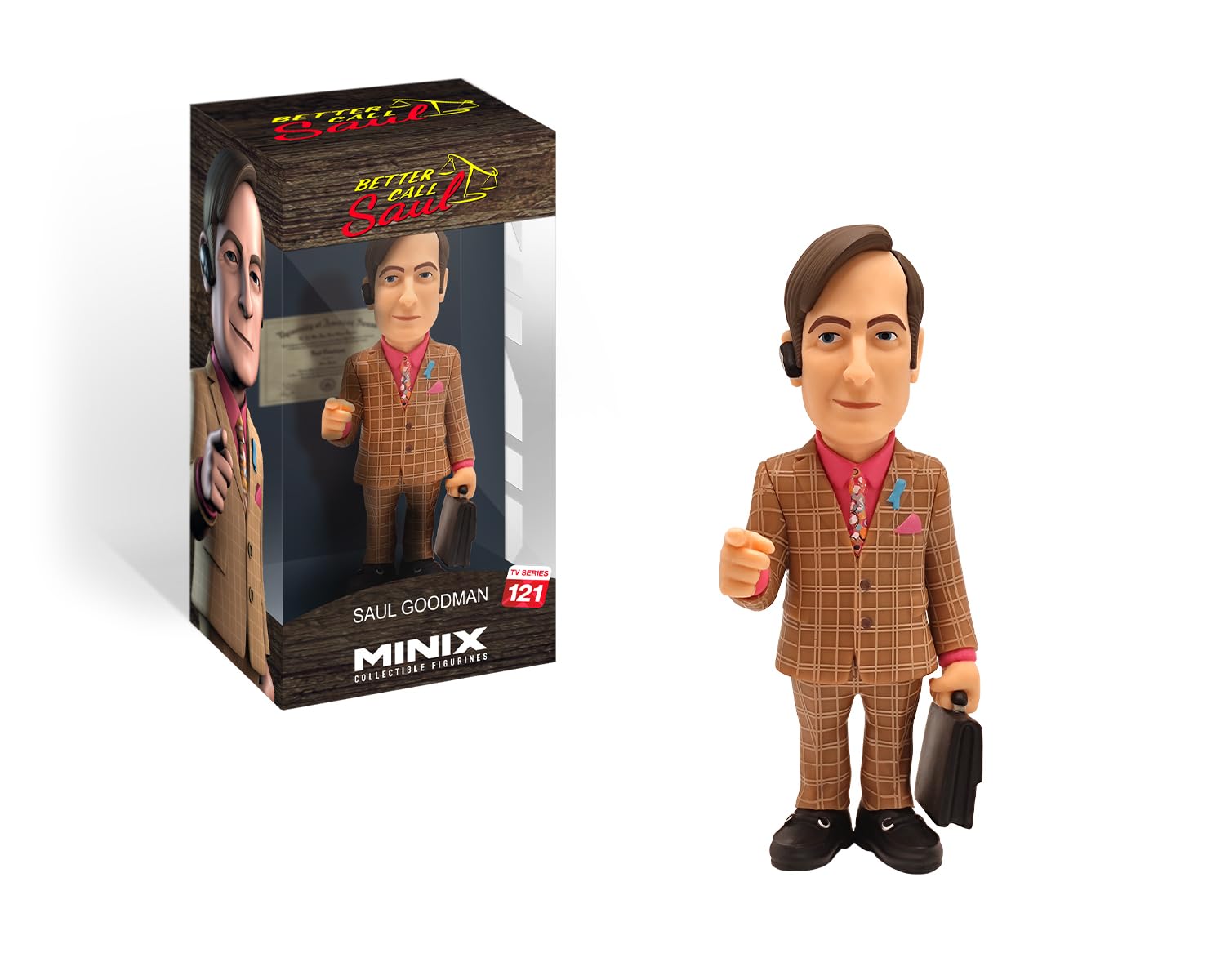MINIX Bandai Saul Goodman Model | Collectable Saul Goodman Figure From The Better Call Saul TV Series | Bandai Better Call Saul Toys Range | Collect Your Favourite Better Call Saul Figures