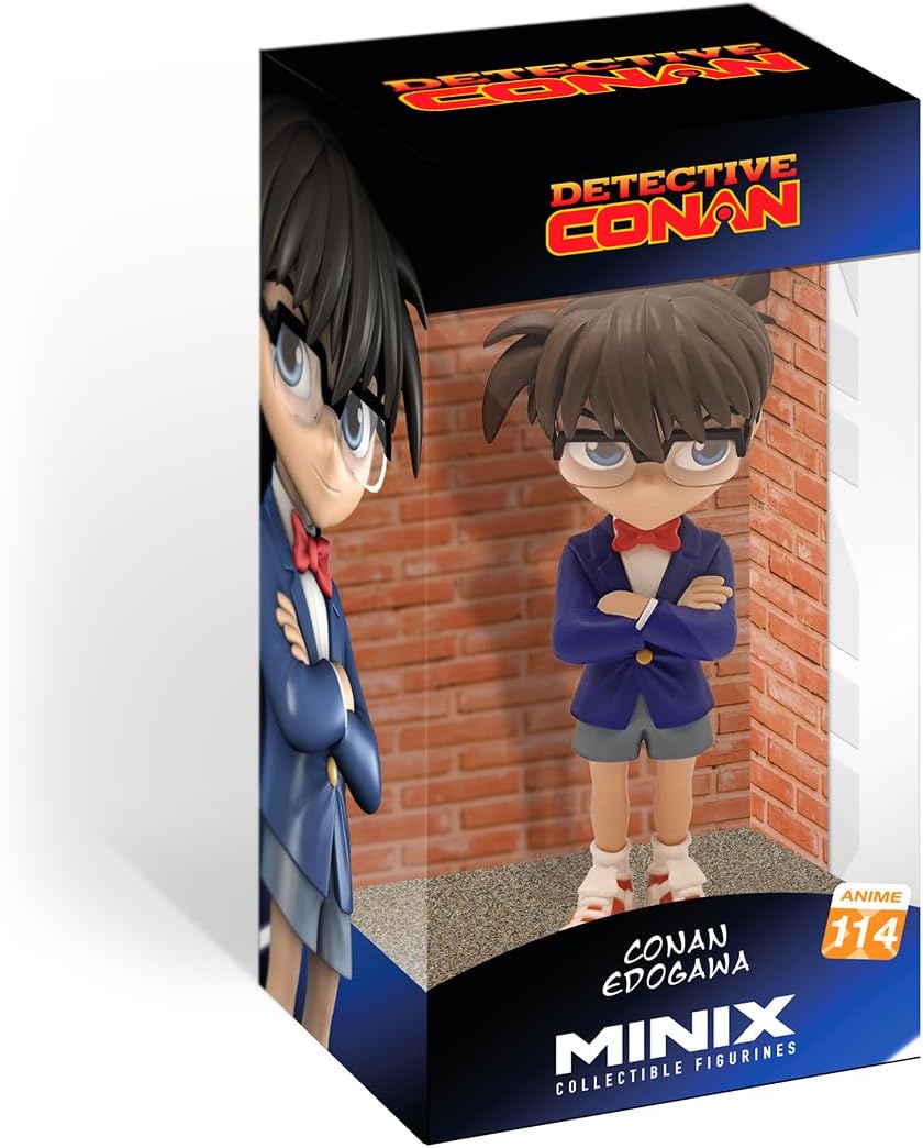 MINIX Bandai Detective Conan Model | Collectable Conan Edogawa Figure | Bandai Manga And Anime Toys Range | Collect Your Favourite Detective Conan Figures For An Anime Merchandise Collection