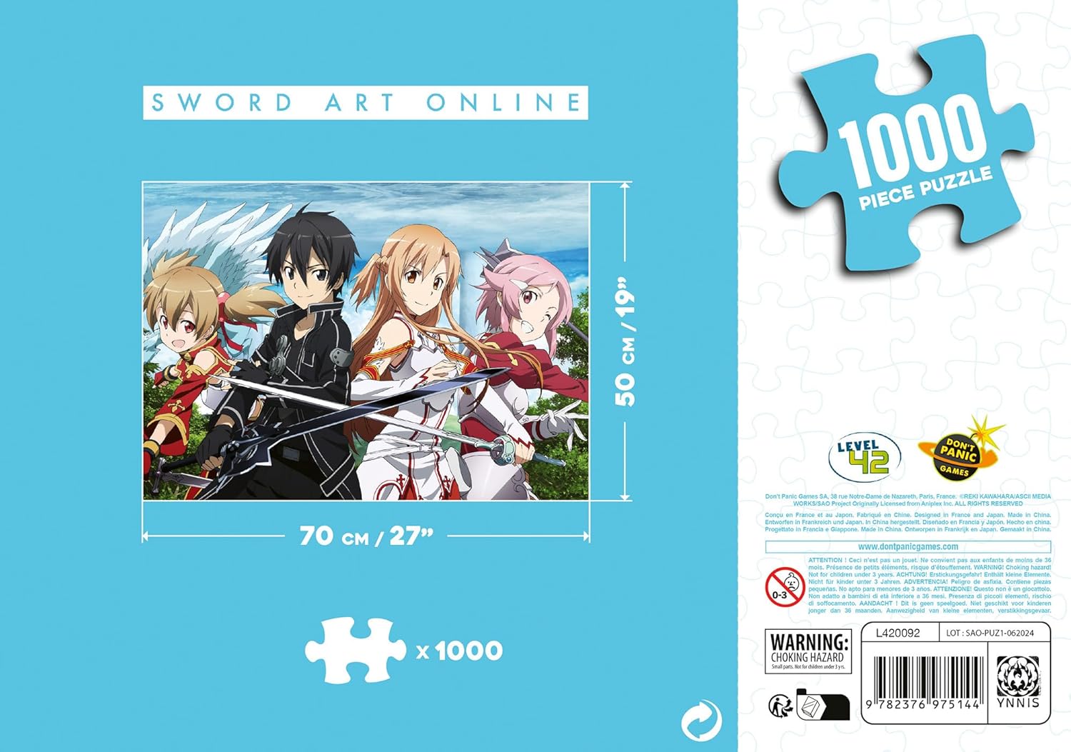 Sword Art Online puzzle 1000 pièces