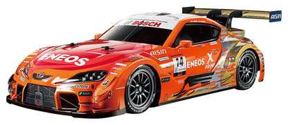 TAMIYA 47514 1:10 ENEOS X Prime GR Supra TT-02-Remote Controlled Car, RC Vehicle, Model Building, Kit for Assembly, Hobby, Crafts