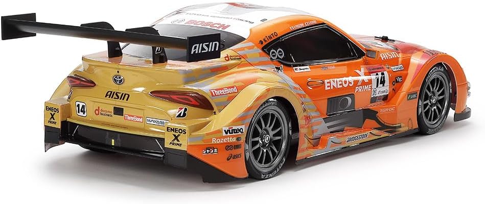 TAMIYA 47514 1:10 ENEOS X Prime GR Supra TT-02-Remote Controlled Car, RC Vehicle, Model Building, Kit for Assembly, Hobby, Crafts
