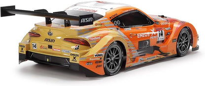 TAMIYA 47514 1:10 ENEOS X Prime GR Supra TT-02-Remote Controlled Car, RC Vehicle, Model Building, Kit for Assembly, Hobby, Crafts
