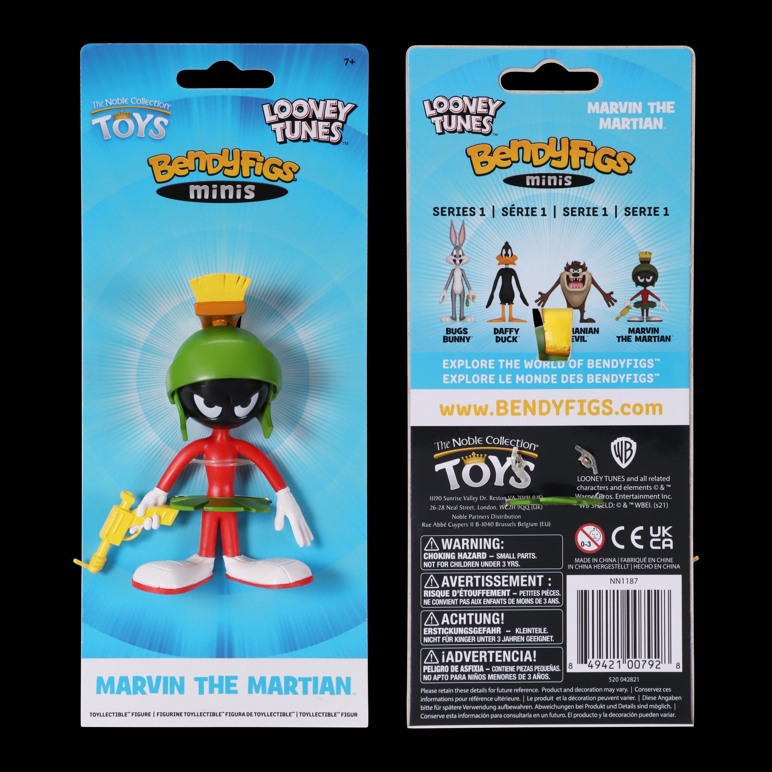The Noble Collection Marvin The Martian Mini Bendyfig