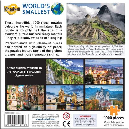 cheatwell Games 13916 World's Smallest 1000 Piece Jigsaw Puzzle
