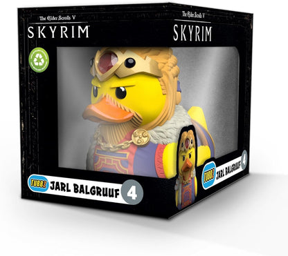 TUBBZ Statuina di anatra in gomma vinilica da collezione Jarl Balgruuf, prodotto ufficiale Skyrim, videogiochi fantasy