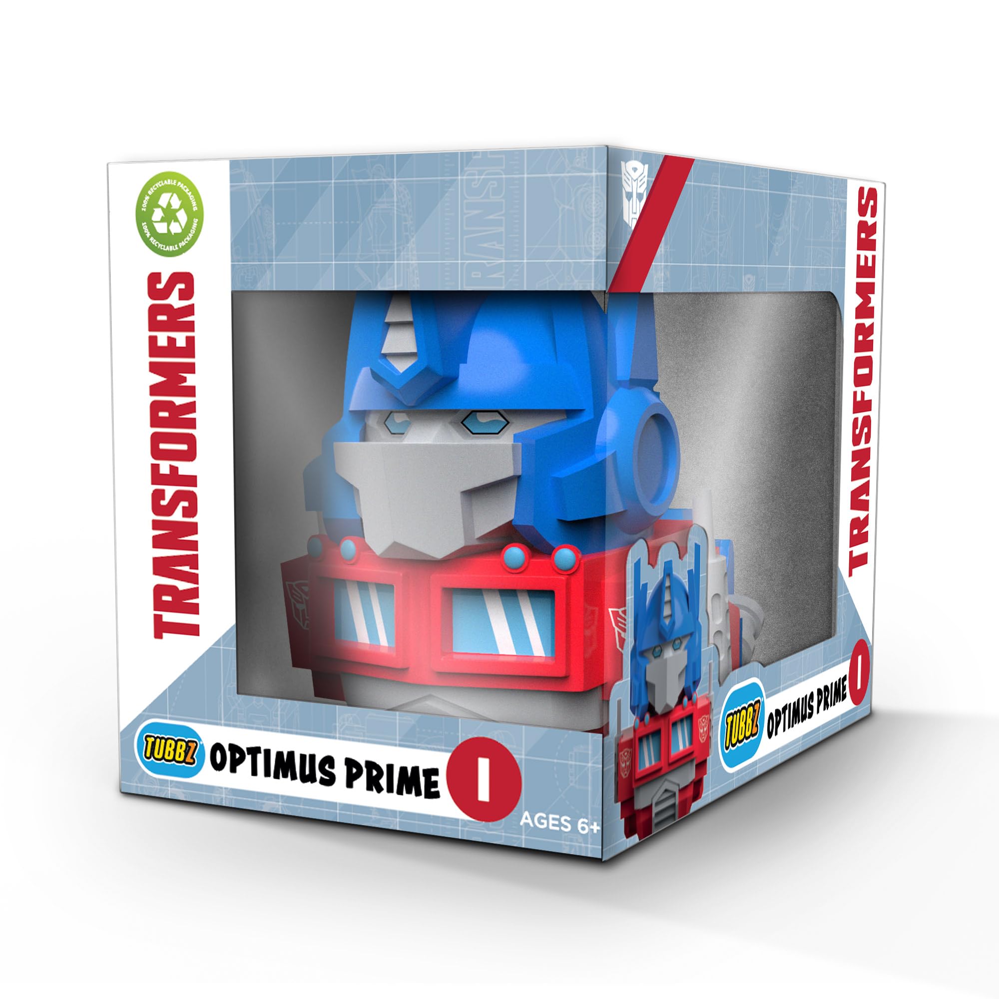 TUBBZ Boxed Edition Optimus Prime Collectible Vinyl Rubber Duck Figuur - Officiële Transformers Merchandise - Sci-Fi films, tv en videogames