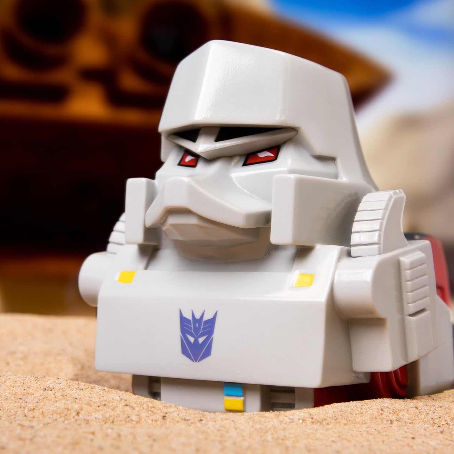TUBBZ Boxed Edition Megatron - Figura Coleccionable de Pato de Goma de Vinilo - Producto Oficial de Transformers - Películas de Ciencia ficción, TV y Videojuegos