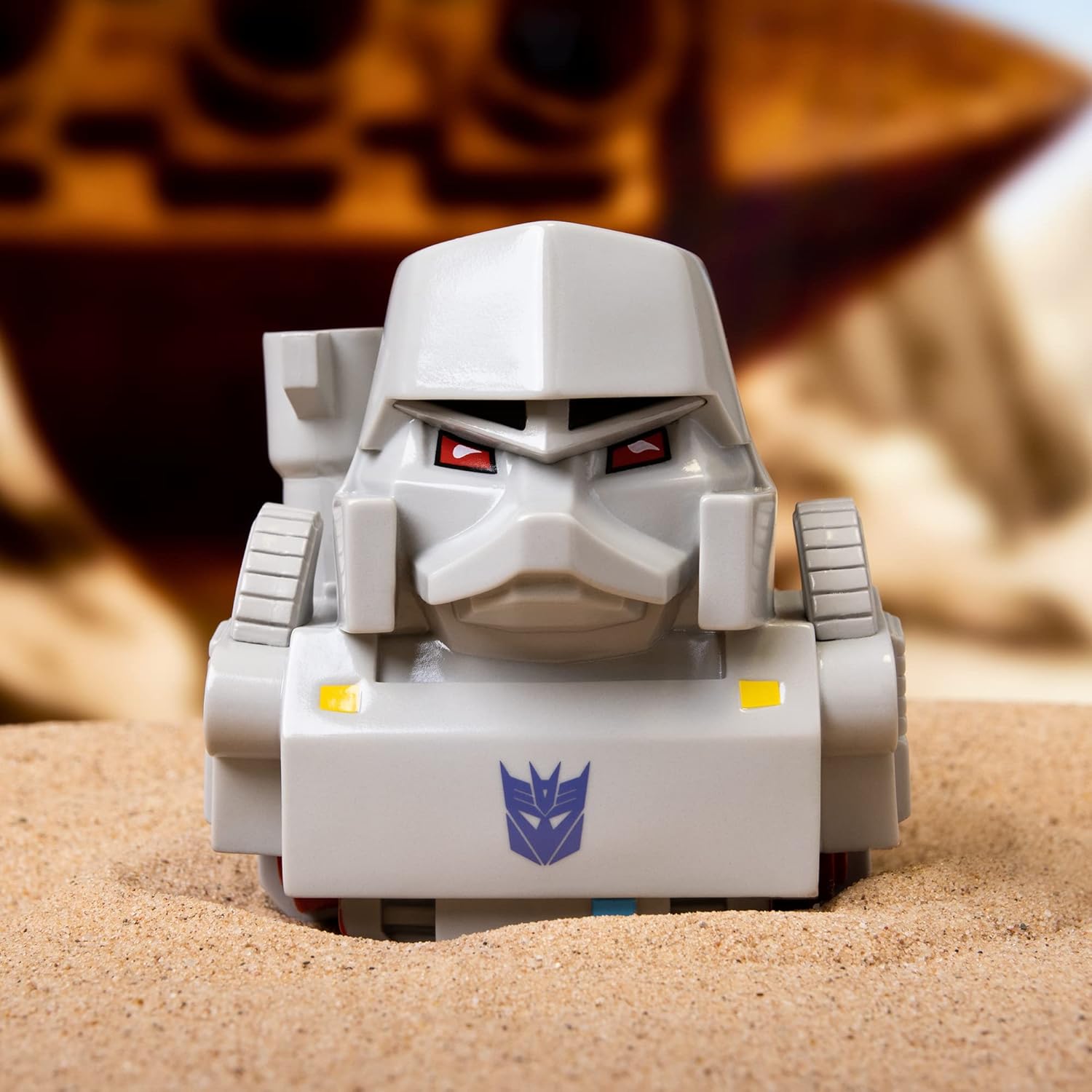 TUBBZ Boxed Edition Megatron - Figura Coleccionable de Pato de Goma de Vinilo - Producto Oficial de Transformers - Películas de Ciencia ficción, TV y Videojuegos