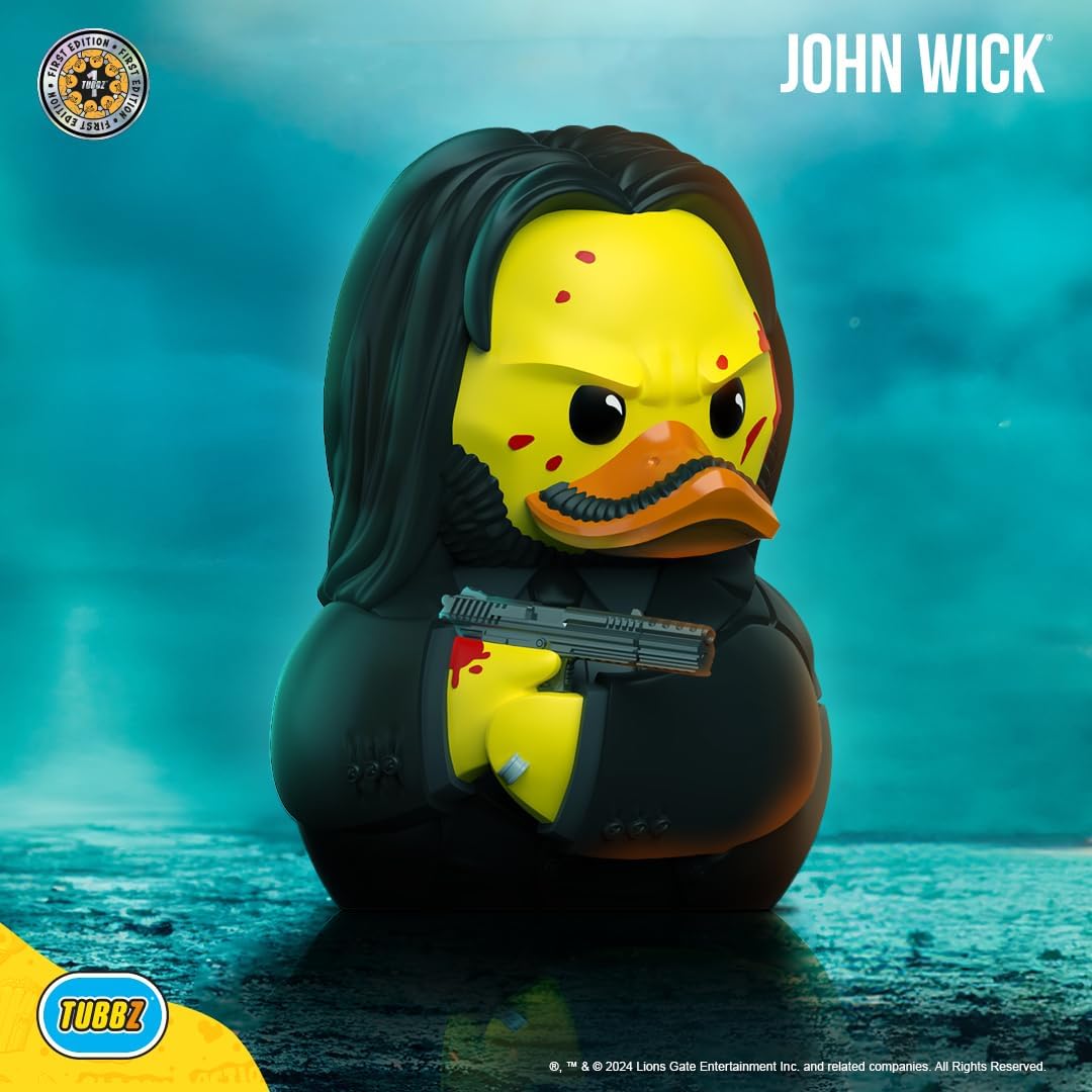 TUBBZ Erstausgabe: John Wick Ausgabe als Cosplaying-Gummiente Vinylfigur