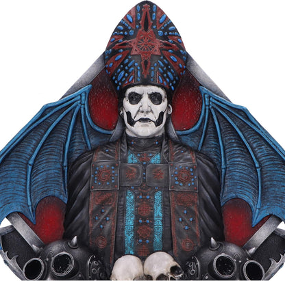 Nemesis Now Ghost Papa Emeritus IV Wall Plaque 29.5cm, Resin, Official Ghost Merchandise, Papa Emeritus Wall Hanging Sculpture, Ghost Band Home Décor, Cast in the Finest Resin, Expertly Hand-Painted