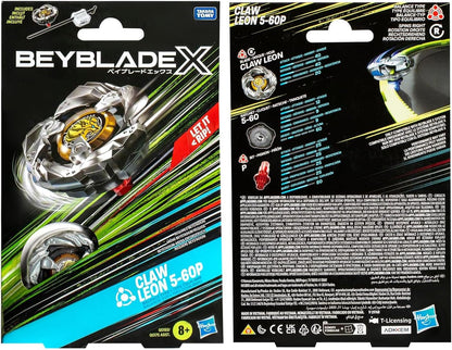 Beyblade X Claw Leon 5-60P Starter Pack Top and Launcher