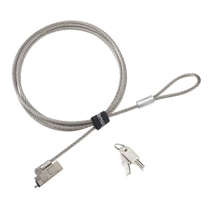 Kensington Slim NanoSaver 2.0 EQ Keyed Laptop Lock, Lockable Device Security Tether for Ultra-Thin Laptops, Lie Flat Thin Profile, Universal Fit, 1.8m (6') Strong Carbon Steel Cable (K60630WW