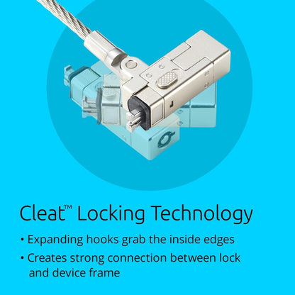 Kensington Slim NanoSaver 2.0 EQ Keyed Laptop Lock, Lockable Device Security Tether for Ultra-Thin Laptops, Lie Flat Thin Profile, Universal Fit, 1.8m (6') Strong Carbon Steel Cable (K60630WW