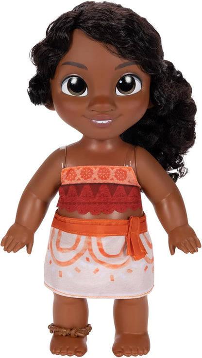 Moana 2 Disney's Little Sis Simea Doll & Pua Figure Playset By Jakks Pacific, Stands 11" / 27 cm Tall, Includes 1 Doll Outfit, 1 Pua, 1 Plastic Banana Bunch, Suggested for Ages 3+