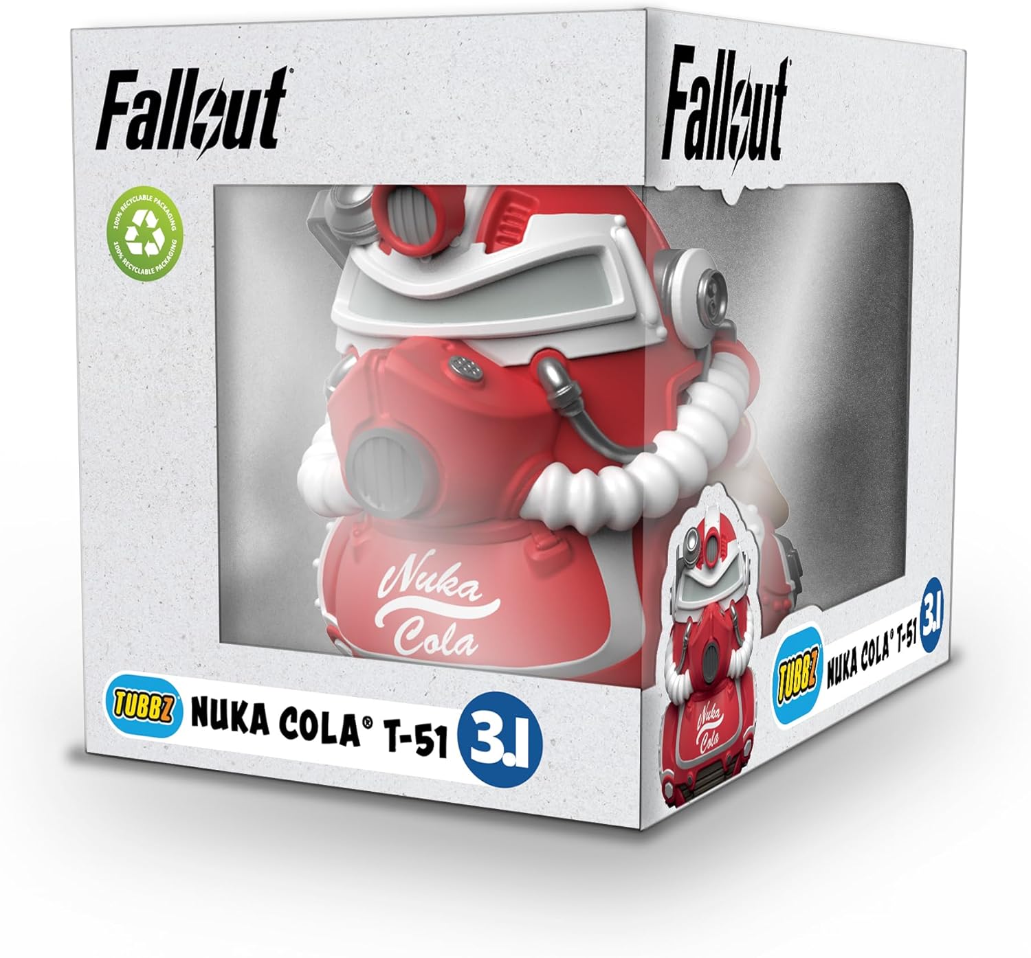 TUBBZ Box-Ausgabe Nuka Cola T-51 Sammler-Vinyl-Gummiente Figur - Offizielles Fallout Merchandise - Fernsehen, Filme & Videospiele