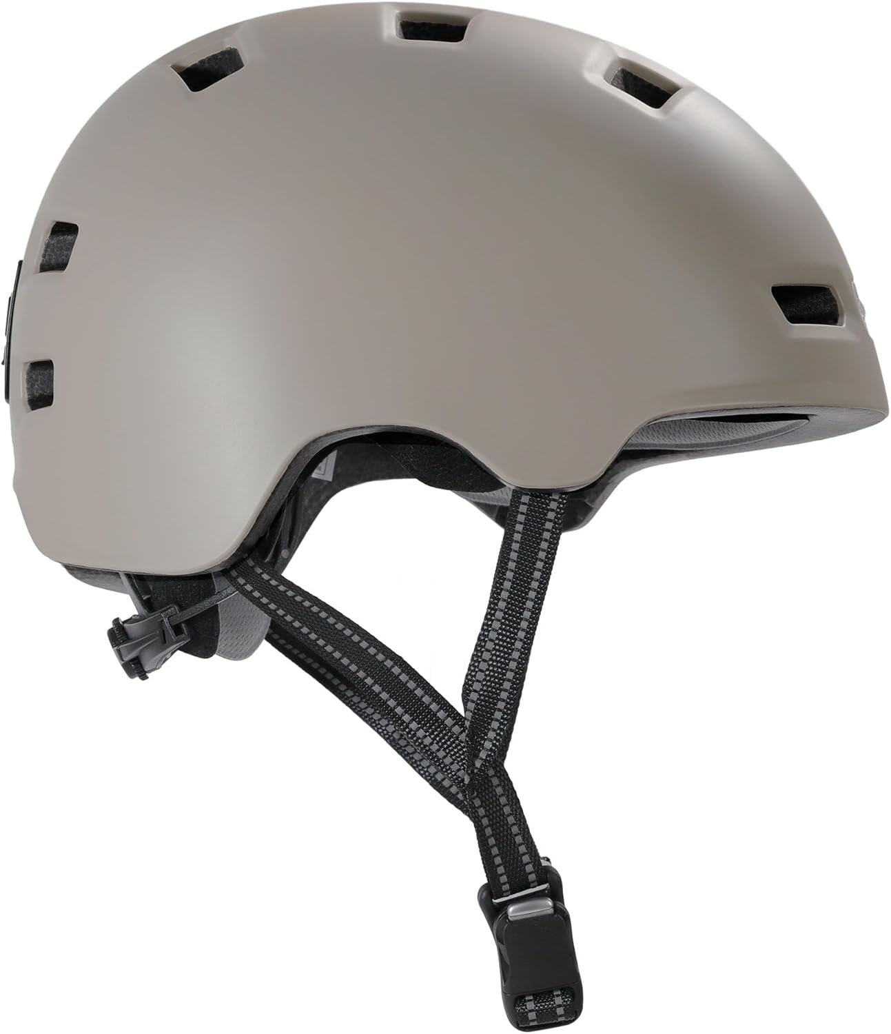 Crazy Safety Vertigo Mat Zwarte Fietshelm Voor- en Achterlicht USB | Skaterhelm Voor Scooter, Skateboard, Skates en BMX-fietsen, Stadsfietshelm Voor Heren Dames | M 54-57cm