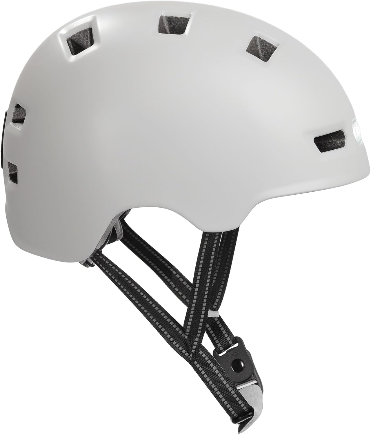 Crazy Safety Vertigo Mat Zwarte Fietshelm Voor- en Achterlicht USB | Skaterhelm Voor Scooter, Skateboard, Skates en BMX-fietsen, Stadsfietshelm Voor Heren Dames | M 54-57cm