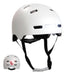 Crazy Safety Vertigo Mat Zwarte Fietshelm Voor- en Achterlicht USB | Skaterhelm Voor Scooter, Skateboard, Skates en BMX-fietsen, Stadsfietshelm Voor Heren Dames | M 54-57cm