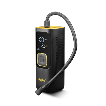 Aqiila Airbird C7 Draagbare luchtpomp en krachtige compressor met geïntegreerde accu, zaklamp, snelle installatie en automatische uitschakeling voor nauwkeurig en moeiteloos opblazen