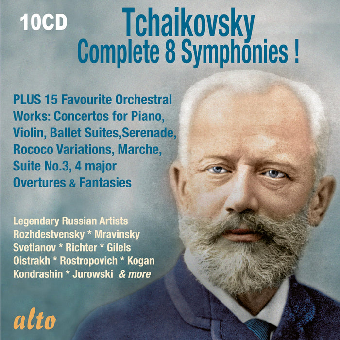 Tchaikovsky complete 8 symphonies plus 15 favourite orchestrals