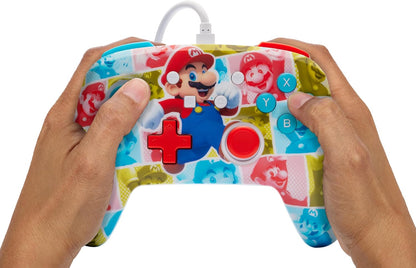Powera Enhanced Wired Controller - Mario Hero Reel/ Nintendo Switch