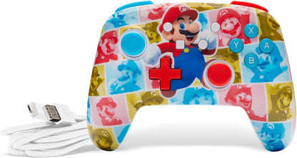 Powera Enhanced Wired Controller - Mario Hero Reel/ Nintendo Switch