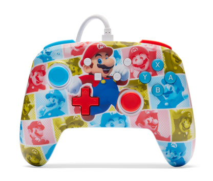 Powera Enhanced Wired Controller - Mario Hero Reel/ Nintendo Switch