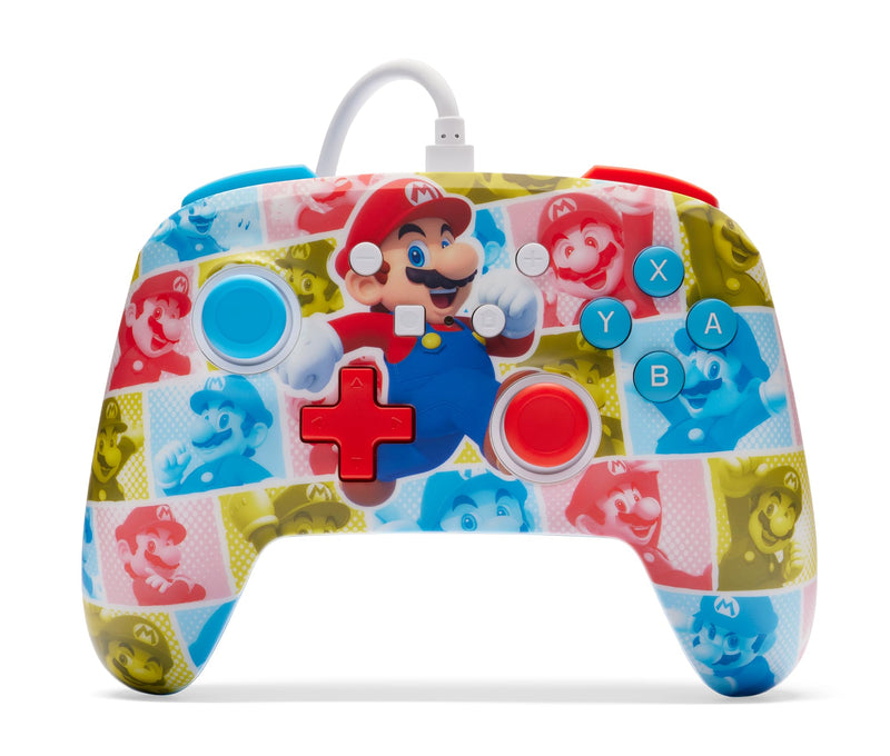 Powera Enhanced Wired Controller - Mario Hero Reel/ Nintendo Switch