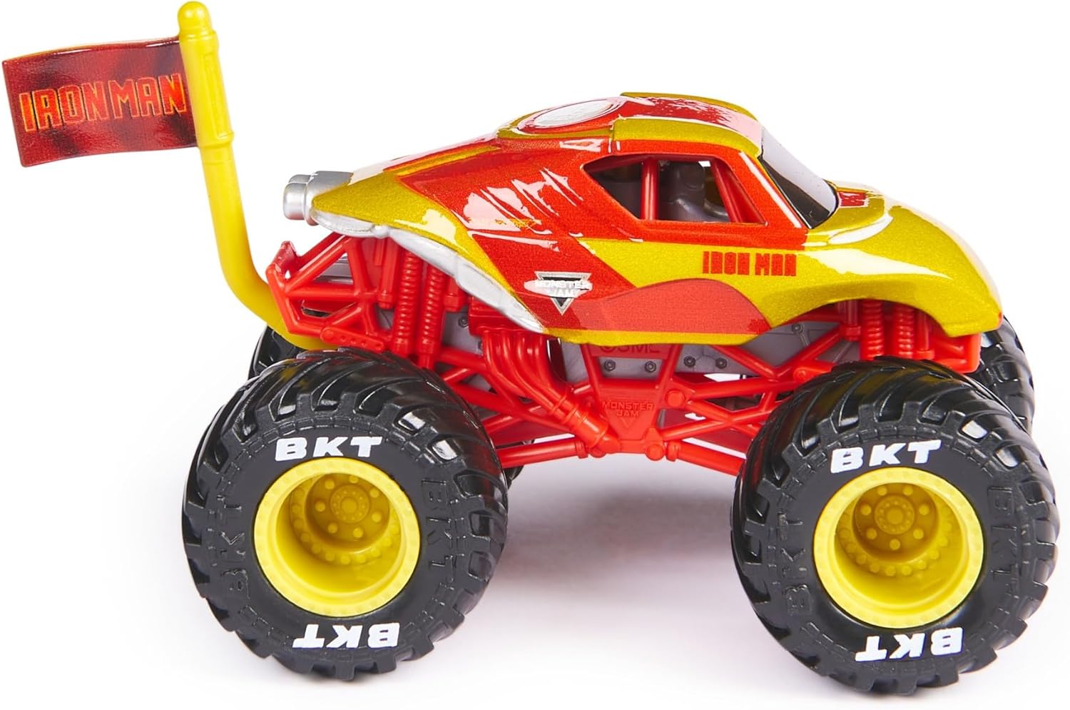 Monster Jam, Marvel Official Captain America Monster Truck, Die-Cast Vehicle, 1:64 Scale, Superhero Kids’ Toys for Boys Aged 3 and up